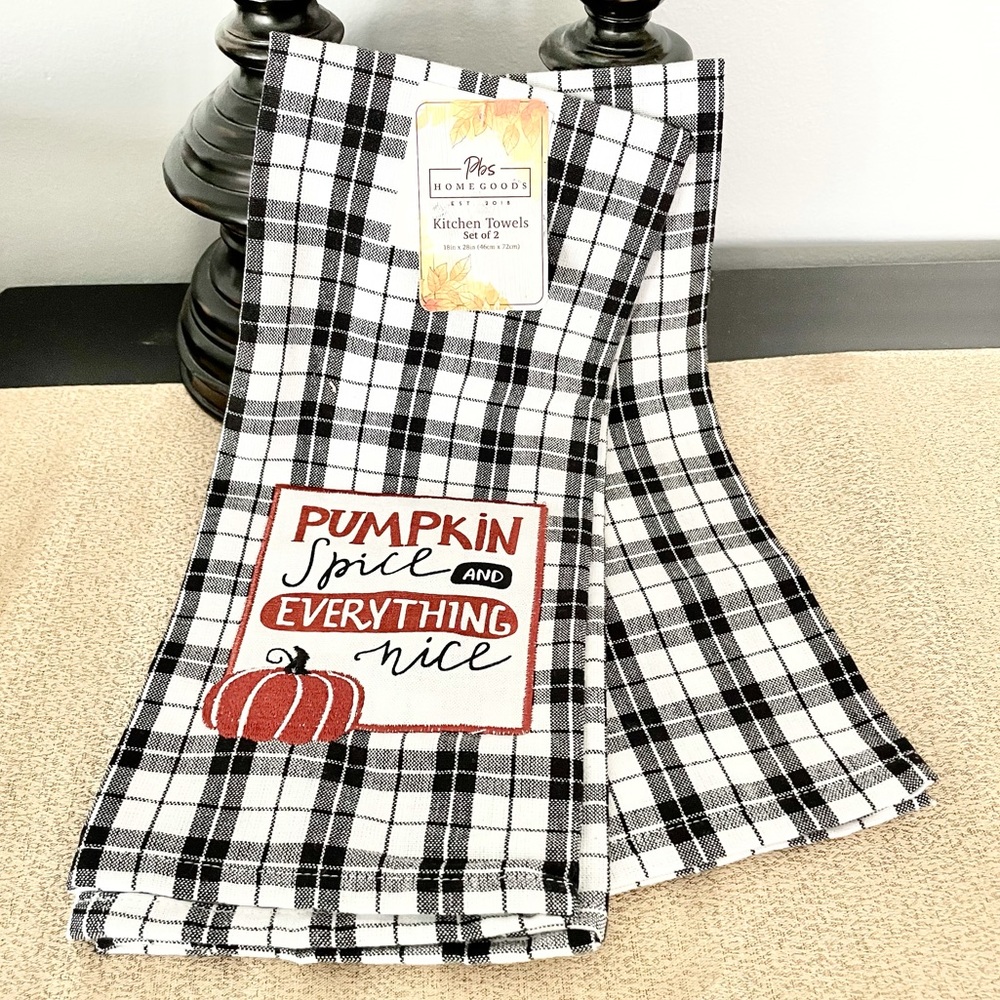 🆕2PK PUMPKIN SPICE & EVERYTHING NICE Towels